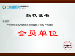 一起调研网会员证书